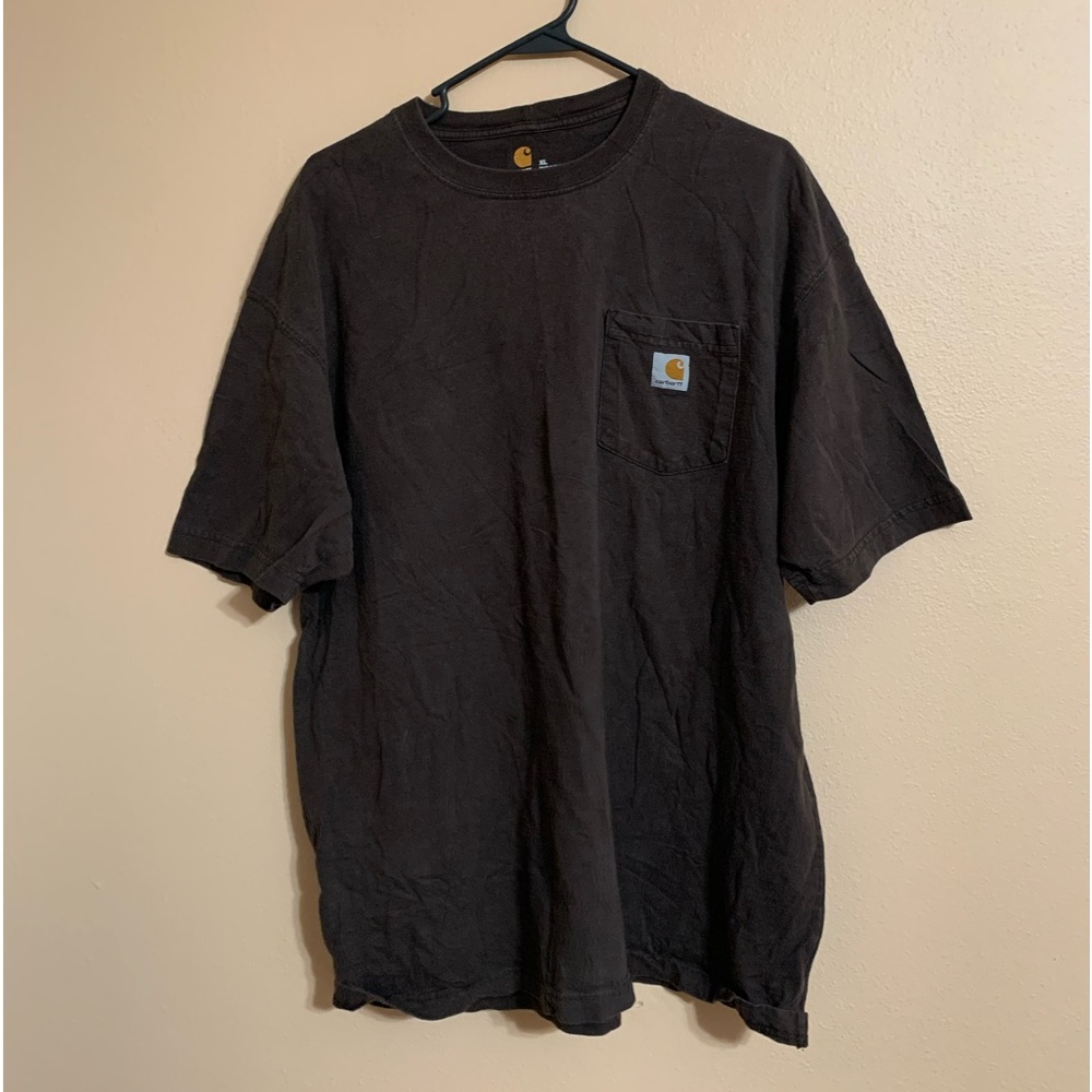 Carhartt Loose Fit Heavyweight Pocket T Shirt NWT Mens XL Distressed Brown